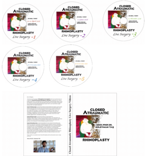 Closed Atraumatic Rhinoplasty Live Surgery DVDs 1-2-3-4-5 / Will be Shipped